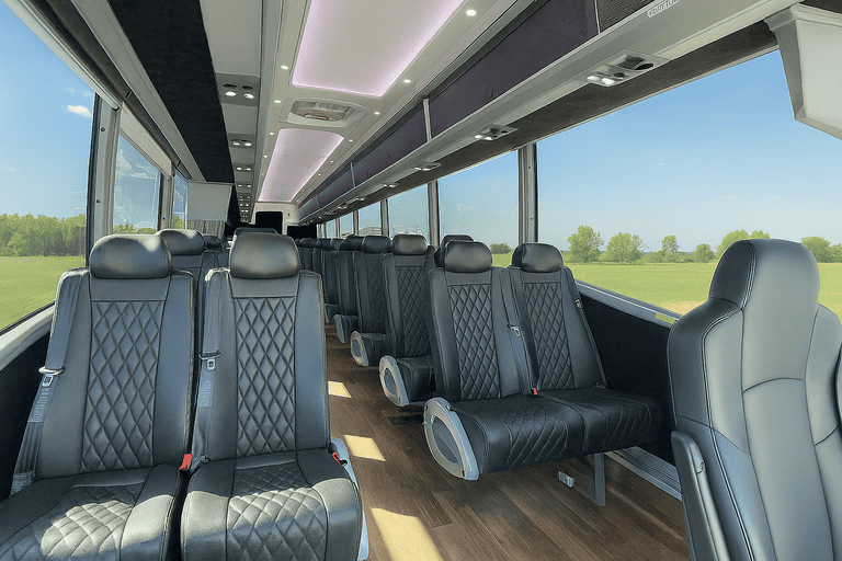 coach bus in Des Moines