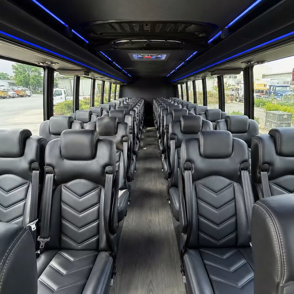 28 passenger minibus interior