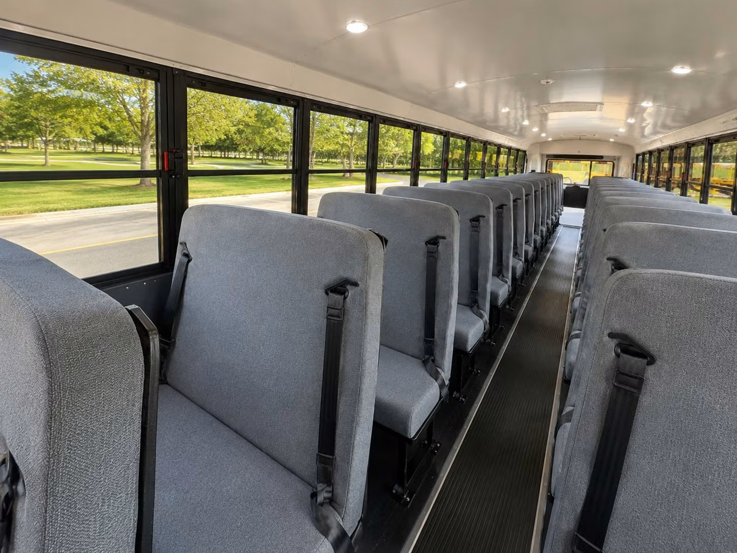 school bus inside